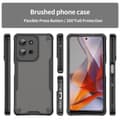 Pikkukuva 10 / 10: SKALO Motorola Moto G75 5G Armor Hybrid Frosted Suojakuori - Musta