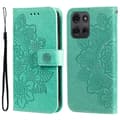 Miniatyrbillede 1 af 11: SKALO Motorola Moto G75 5G Mandala Flip Cover - Turkis