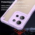 Miniatyrbillede 3 af 10: SKALO Motorola Moto G75 5G Armor Hybrid Frosted Cover - Lilla