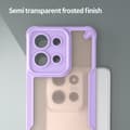 Miniatyrbillede 4 af 10: SKALO Motorola Moto G75 5G Armor Hybrid Frosted Cover - Lilla