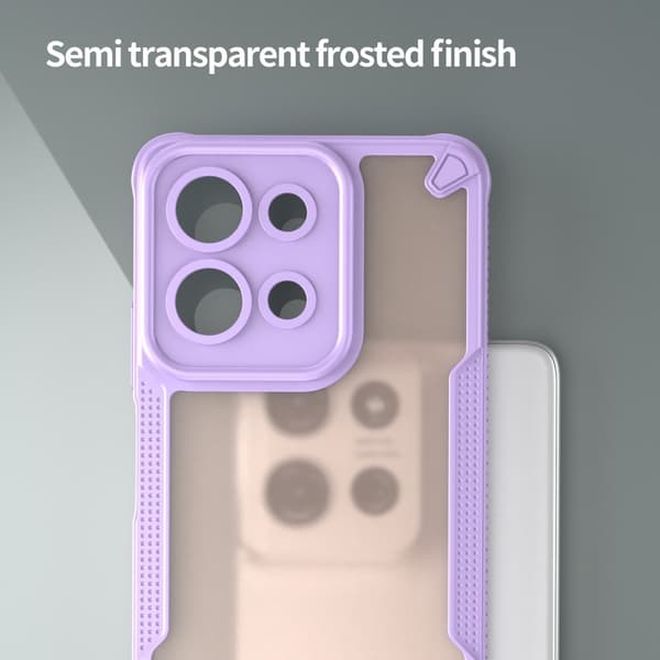 SKALO Motorola Moto G75 5G Armor Hybrid Frosted Cover - Lilla