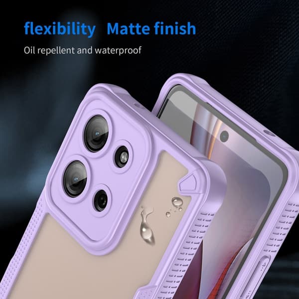 SKALO Motorola Moto G75 5G Armor Hybrid Frosted Cover - Lilla
