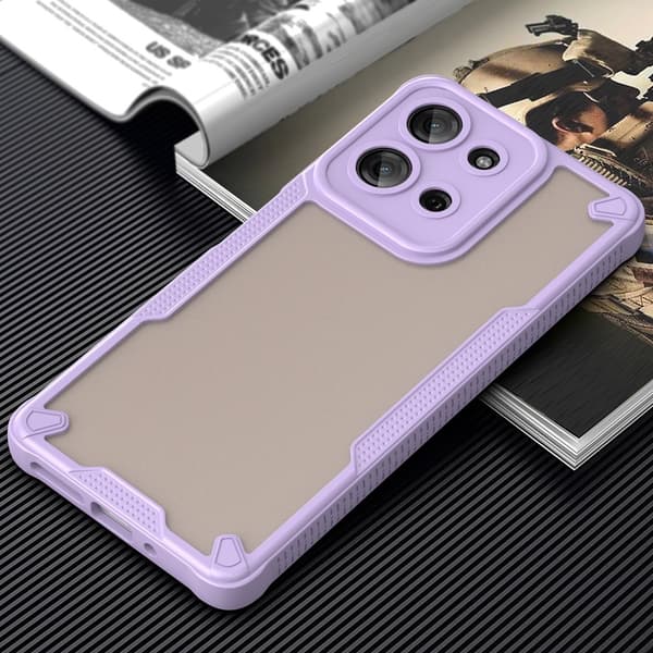SKALO Motorola Moto G75 5G Armor Hybrid Frosted Cover - Lilla