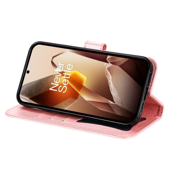 SKALO OnePlus 13 Mandala Plånboksfodral - Rosa
