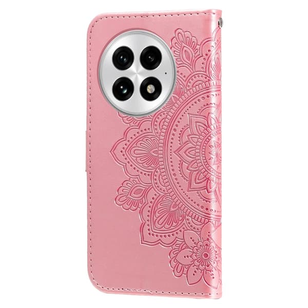 SKALO OnePlus 13 Mandala Plånboksfodral - Rosa