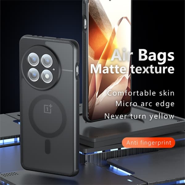 SKALO OnePlus 13 Skin-touch Hybrid Skal - Svart