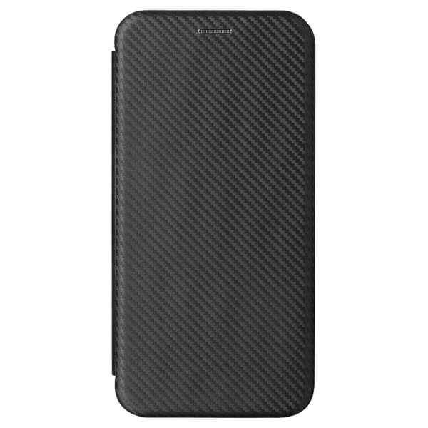 SKALO OnePlus 13 Carbon Fiber Lompakkokotelo - Musta