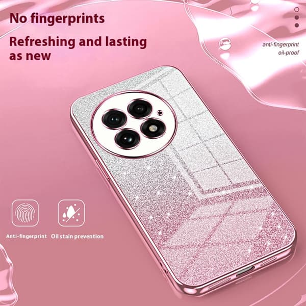 SKALO OnePlus 13 Electroplating Glitter Cover - Pink