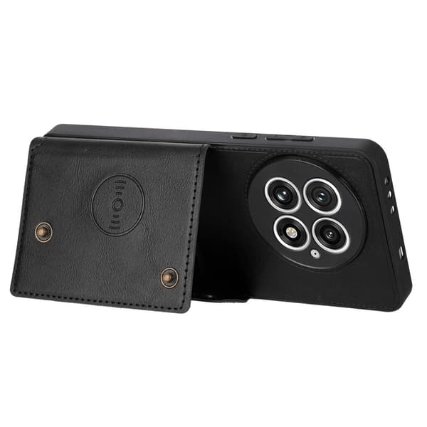 SKALO OnePlus 13 PU-lædercover med 2 kortslots Cover - Sort