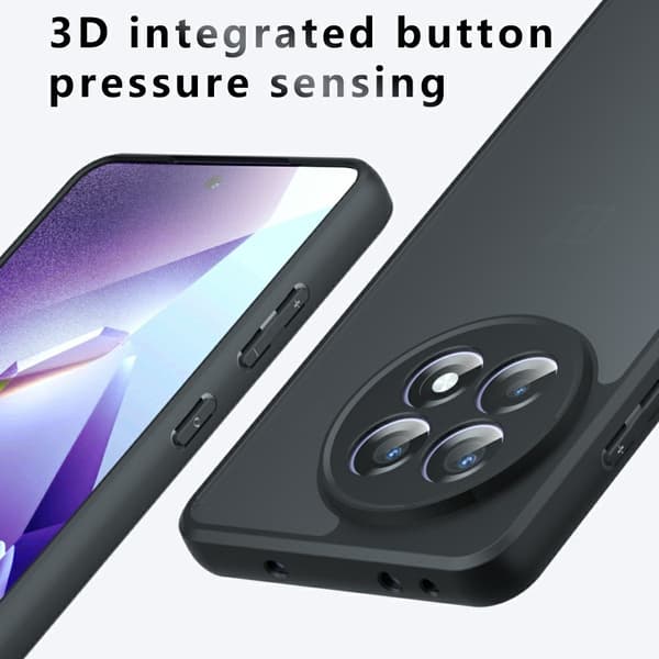 SKALO OnePlus 13R Skin-touch Hybrid Skal - Svart