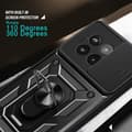 Miniatyrbild 7 av 9: SKALO OnePlus 13R Armor Metallring Kameraslider Skal - Svart