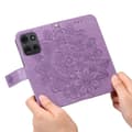 Miniatyrbild 4 av 11: SKALO Motorola Moto G75 5G Mandala Plånboksfodral - Lila