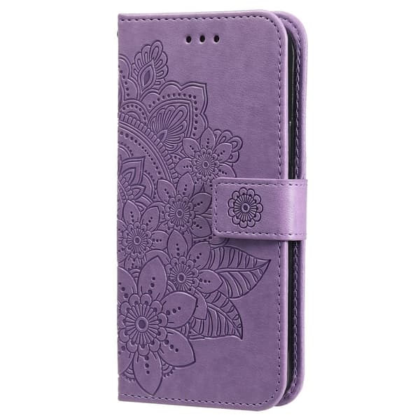 SKALO Motorola Moto G75 5G Mandala Plånboksfodral - Lila