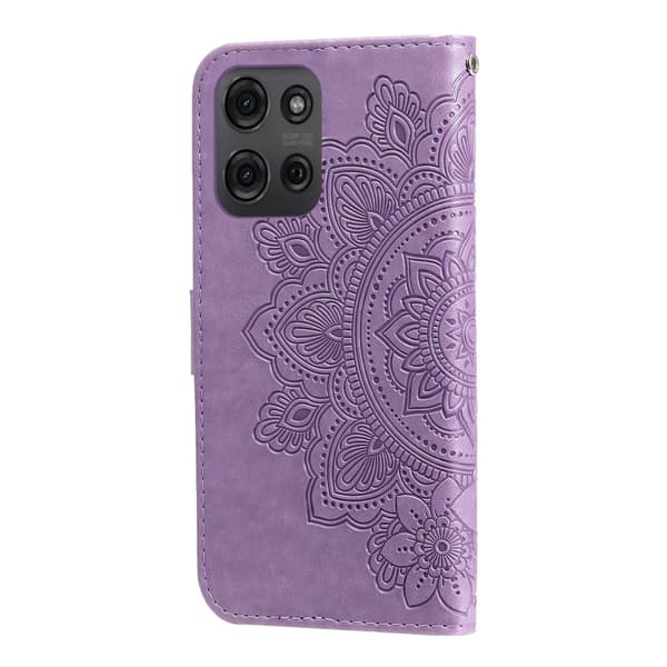 SKALO Motorola Moto G75 5G Mandala Plånboksfodral - Lila