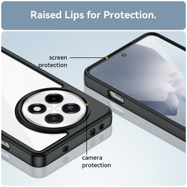 SKALO OnePlus 13R Color Bumper Skal - Svart