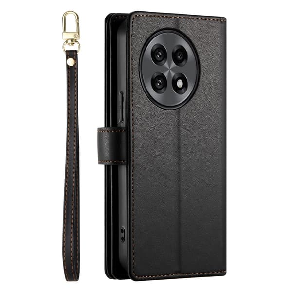 SKALO OnePlus 13R Zipper Big Plånboksfodral - Svart