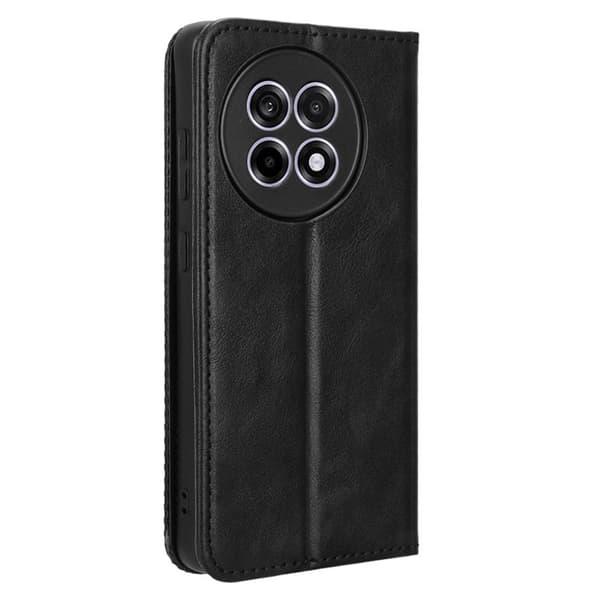 SKALO OnePlus 13R Embossed Premium Plånboksfodral - Svart