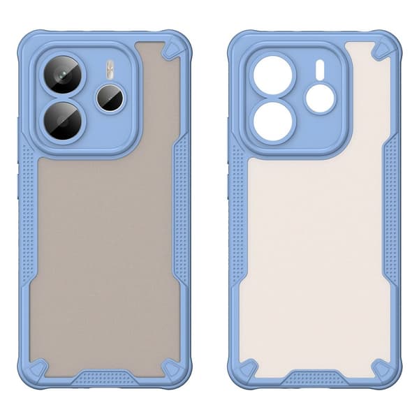 SKALO Xiaomi Redmi Note 14 5G Armor Hybrid Frosted Cover - Blå