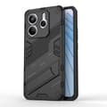 Pikkukuva 1 / 5: SKALO Xiaomi Redmi Note 14 5G Armor Hybrid Punk Suojakuori - Musta