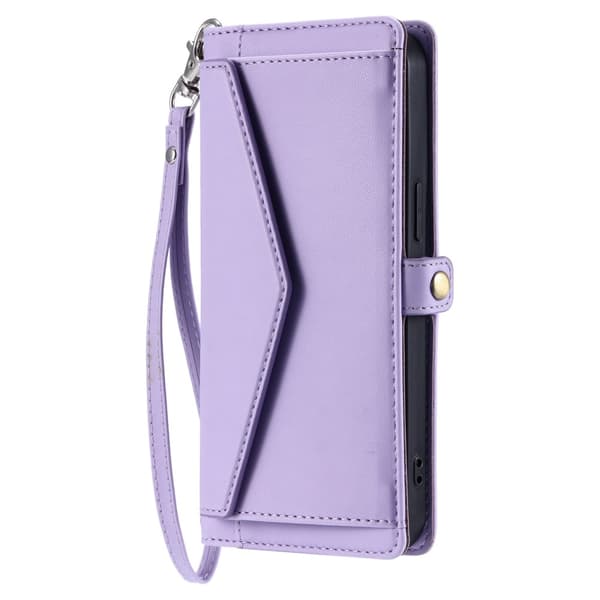 SKALO Xiaomi Redmi Note 14 5G PU-Läder Envelope Plånboksfodral - Lila