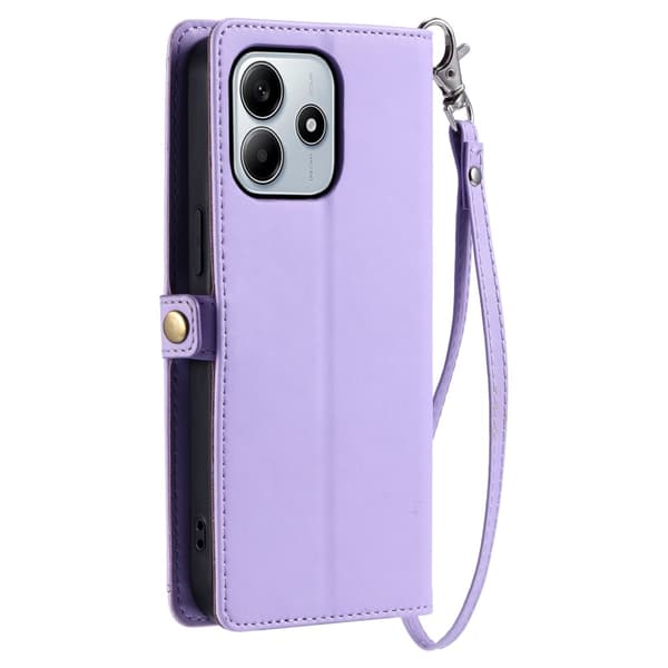 SKALO Xiaomi Redmi Note 14 5G PU-Läder Envelope Plånboksfodral - Lila