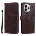 Pikkukuva 1 / 5: SKALO Xiaomi Redmi Note 14 5G Mandala Lompakkokotelo - Ruskea