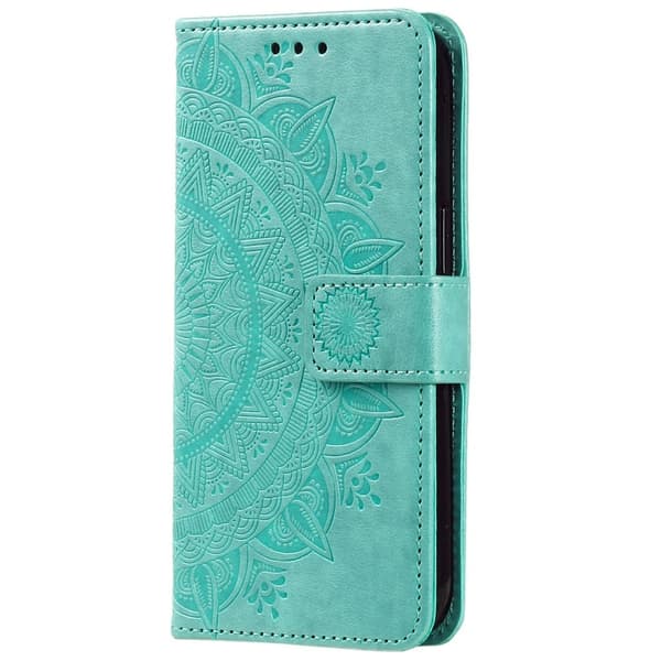 SKALO Xiaomi Redmi Note 14 5G Mandala Flip Cover - Turkis