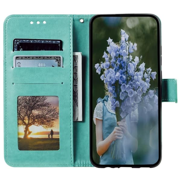 SKALO Xiaomi Redmi Note 14 5G Mandala Flip Cover - Turkis