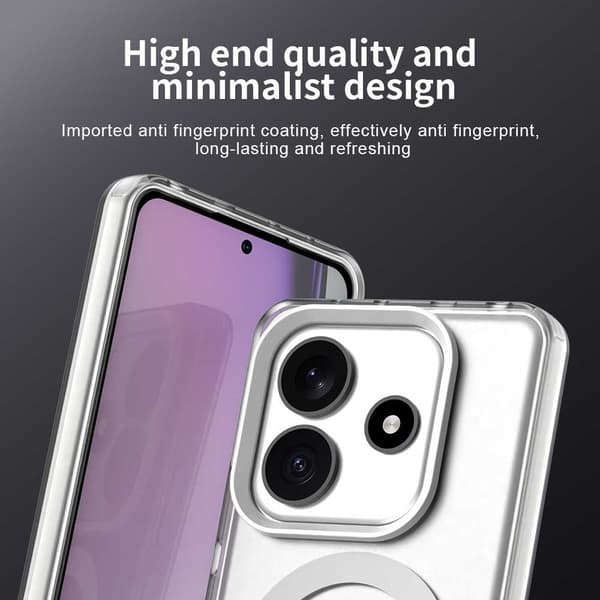 SKALO Xiaomi Redmi Note 14 5G Candy Series Hybrid Cover - Hvid