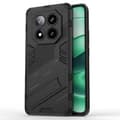 Pikkukuva 1 / 6: SKALO Xiaomi Redmi Note 14 Pro 5G Armor Hybrid Punk Suojakuori - Musta