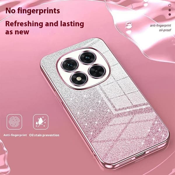 SKALO Xiaomi Redmi Note 14 Pro 5G Electroplating Glitter Suojakuori - Violetti