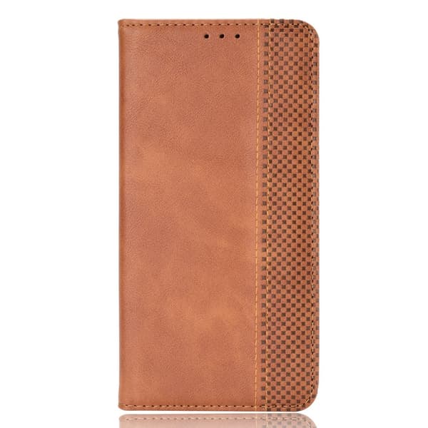 SKALO OnePlus 13R Embossed Premium Plånboksfodral - Brun