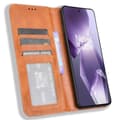 Miniatyrbild 2 av 7: SKALO OnePlus 13R Embossed Premium Plånboksfodral - Brun