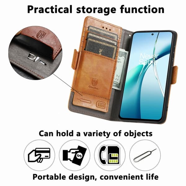 SKALO Xiaomi Redmi Note 14 5G CASENEO 002 Premium Plånboksfodral - Svart