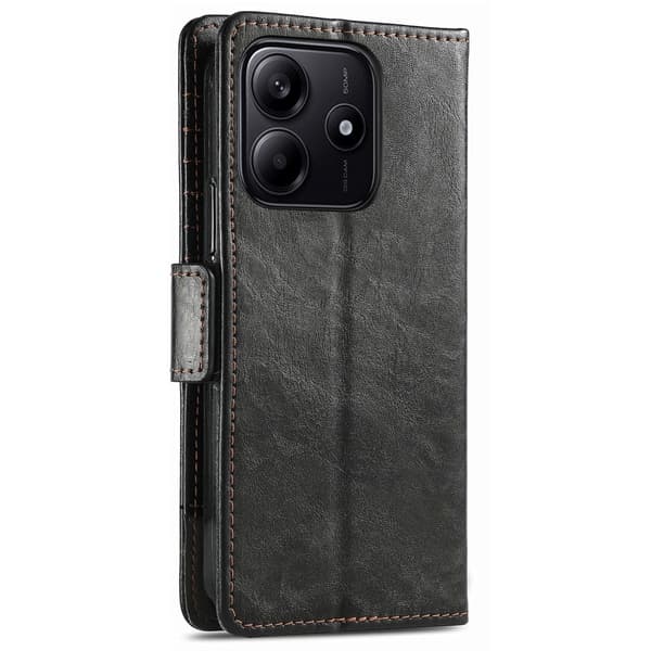 SKALO Xiaomi Redmi Note 14 5G CASENEO 002 Premium Plånboksfodral - Svart
