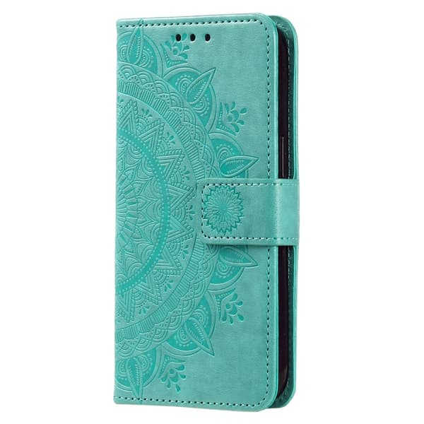 SKALO Xiaomi Redmi Note 14 Pro 5G Mandala Lompakkokotelo - Turkoosi