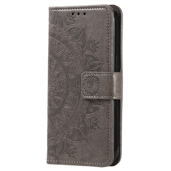 SKALO Xiaomi Redmi Note 14 Pro 5G Mandala Plånboksfodral - Grå