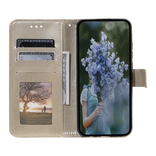 SKALO Xiaomi Redmi Note 14 Pro 5G Mandala Flip Cover - Guld