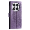 Pikkukuva 6 / 6: SKALO Xiaomi Redmi Note 14 Pro 5G Mandala Lompakkokotelo - Violetti