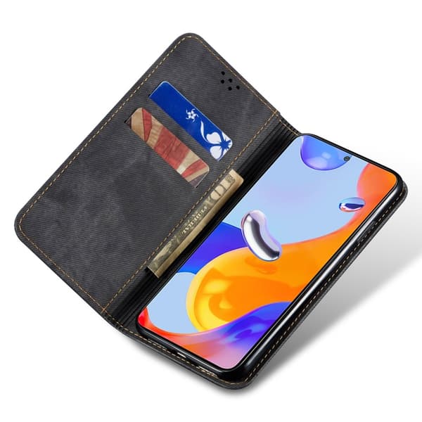 SKALO Xiaomi Redmi Note 14 Pro 5G Jeans Flip Cover - Sort