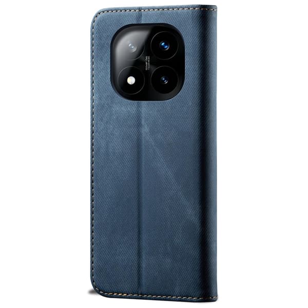 SKALO Xiaomi Redmi Note 14 Pro 5G Jeans Flip Cover - Blå