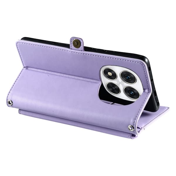 SKALO Xiaomi Redmi Note 14 Pro 5G PU-Læder Kuvert Flip Cover - Lilla