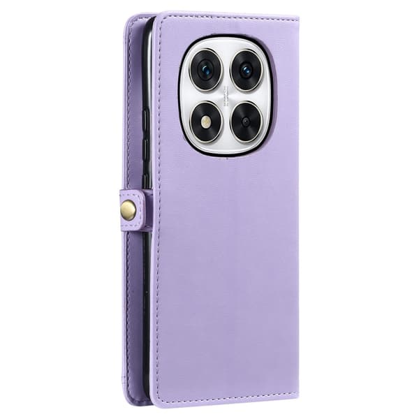 SKALO Xiaomi Redmi Note 14 Pro 5G PU-Læder Kuvert Flip Cover - Lilla