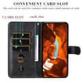 Pikkukuva 5 / 9: SKALO Xiaomi Redmi Note 14 4G Klassinen vetoketju Lompakkokotelo - Musta