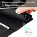 Pikkukuva 7 / 9: SKALO Xiaomi Redmi Note 14 4G Klassinen vetoketju Lompakkokotelo - Musta