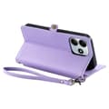 Pikkukuva 4 / 11: SKALO Xiaomi Redmi Note 14 4G PU-Nahkakuori Lompakkokotelo - Violetti