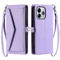 Pikkukuva 1 / 11: SKALO Xiaomi Redmi Note 14 4G PU-Nahkakuori Lompakkokotelo - Violetti