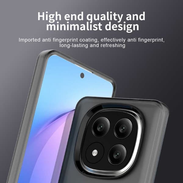 SKALO Xiaomi Redmi Note 14 Pro+ 5G Candy Series Hybrid Skal - Svart