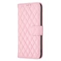 Pikkukuva 5 / 8: SKALO Xiaomi Redmi Note 14 Pro 5G BINFEN COLOR Tikattu kuori Lompakkokotelo - Pinkki