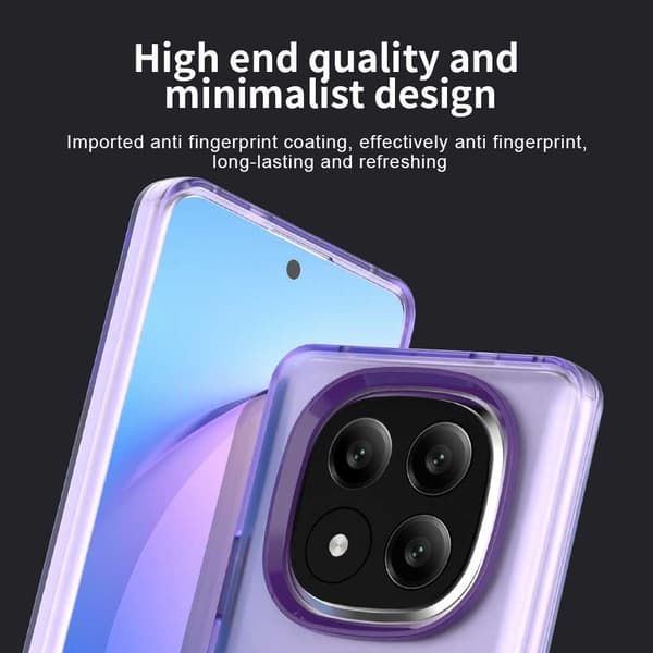 SKALO Xiaomi Redmi Note 14 Pro+ 5G Candy Series Hybrid Suojakuori - Violetti